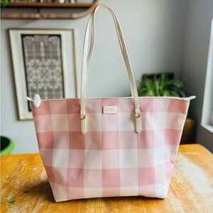 Lauren Ralph Lauren Pink Gingham Tote Bag